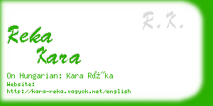 reka kara business card